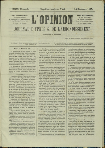 L’Opinion (1863-1873) 1867-12-15