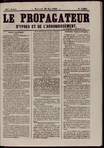 Le Propagateur (1818-1871) 1865-05-10