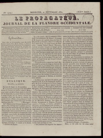 Le Propagateur (1818-1871) 1836-09-21