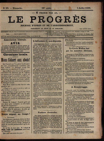 Le Progrès (1841-1914) 1896-07-05