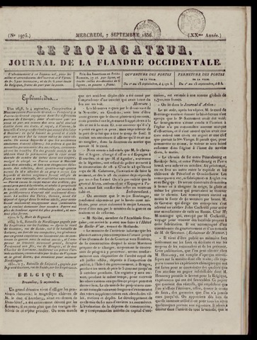 Le Propagateur (1818-1871) 1836-09-07