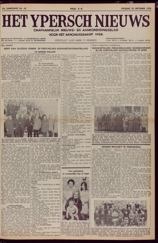 Het Ypersch nieuws (1929-1971) 1970-10-30