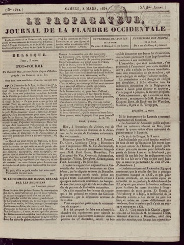 Le Propagateur (1818-1871) 1834-03-08