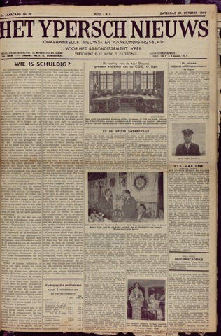 Het Ypersch nieuws (1929-1971) 1959-10-24