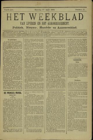 Het weekblad van Ijperen (1886 - 1906) 1889-04-27
