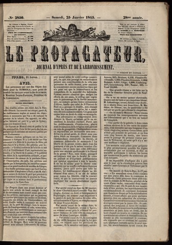 Le Propagateur (1818-1871) 1845-01-25