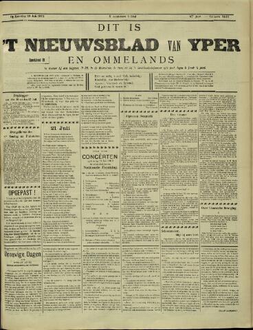 Nieuwsblad van Yperen en van het Arrondissement (1872 - 1912) 1912-07-20
