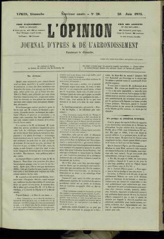 L’Opinion (1863-1873) 1871-06-25