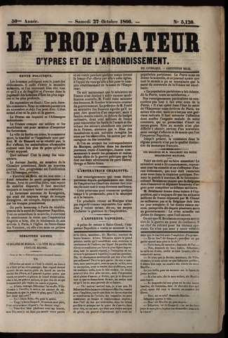 Le Propagateur (1818-1871) 1866-10-27