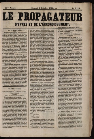 Le Propagateur (1818-1871) 1866-10-06