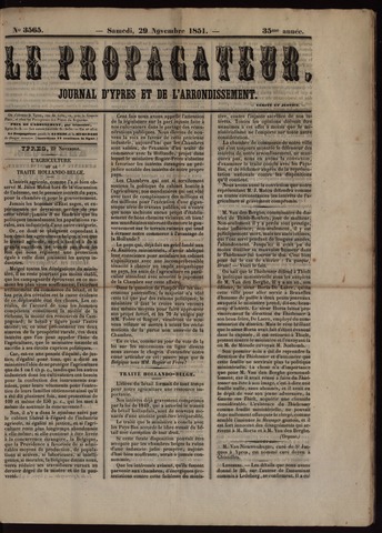 Le Propagateur (1818-1871) 1851-11-29