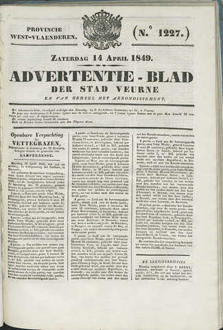 Het Advertentieblad (1825-1914) 1849-04-14