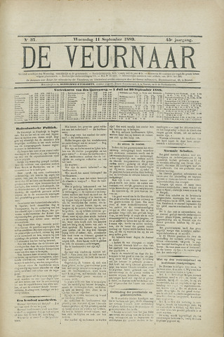 De Veurnaar (1874, 1876-1901, 1908 en 1911-1913) 1889-09-11