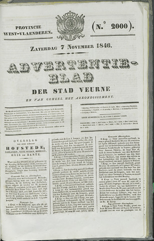 Het Advertentieblad (1825-1914) 1846-11-07