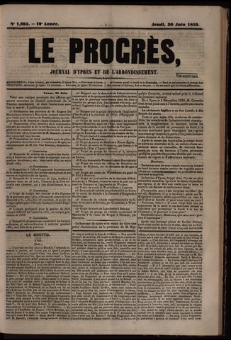 Le Progrès (1841-1914) 1859-06-30