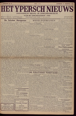 Het Ypersch nieuws (1929-1971) 1948-08-21