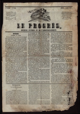 Le Progrès (1841-1914) 1843-08-03