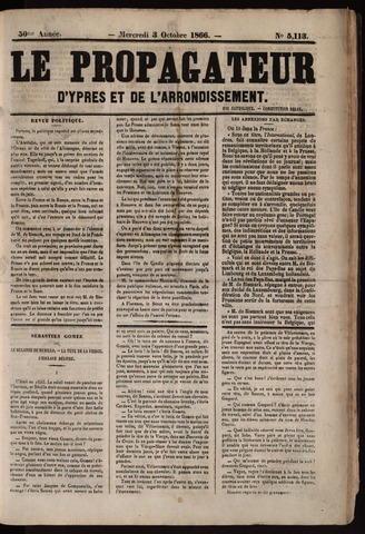 Le Propagateur (1818-1871) 1866-10-03