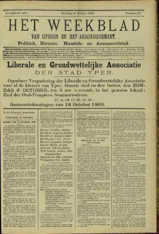 Het weekblad van Ijperen (1886 - 1906) 1903-10-03