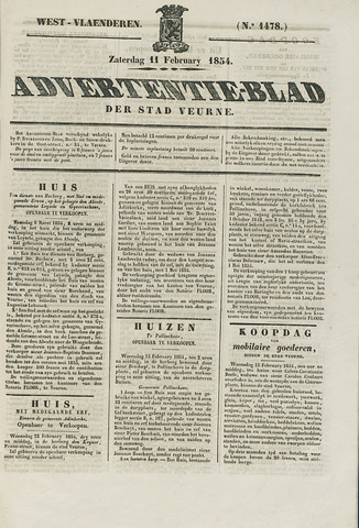 Het Advertentieblad (1825-1914) 1854-02-11