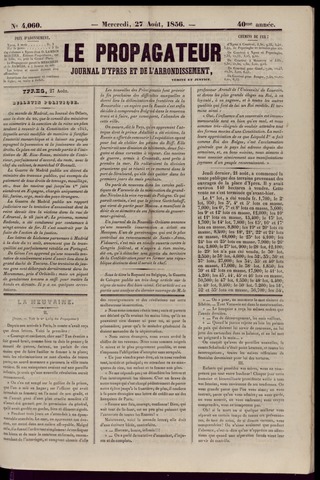 Le Propagateur (1818-1871) 1856-08-27