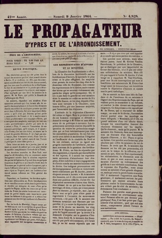 Le Propagateur (1818-1871) 1864-01-09