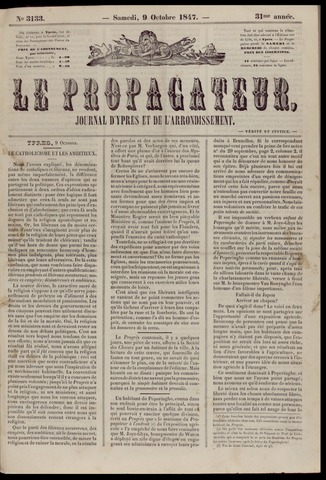 Le Propagateur (1818-1871) 1847-10-09
