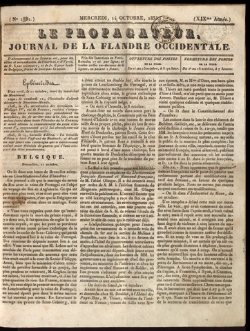 Le Propagateur (1818-1871) 1835-10-14