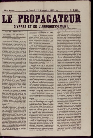 Le Propagateur (1818-1871) 1864-09-17