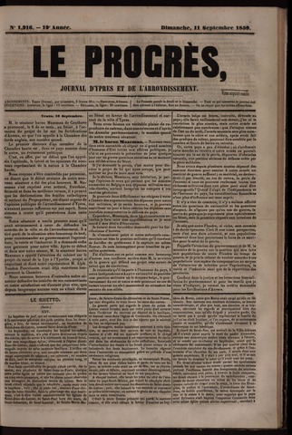 Le Progrès (1841-1914) 1859-09-11