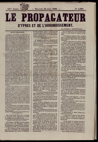 Le Propagateur (1818-1871) 1869-06-23
