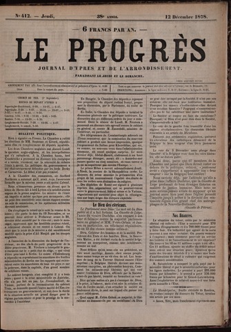 Le Progrès (1841-1914) 1878-12-12