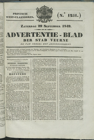 Het Advertentieblad (1825-1914) 1849-09-29