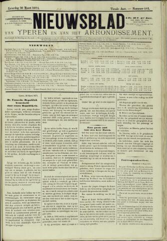 Nieuwsblad van Yperen en van het Arrondissement (1872 - 1912) 1875-03-20