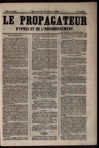 Le Propagateur (1818-1871) 1868-11-11