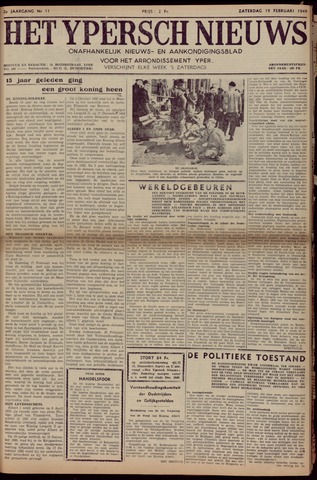Het Ypersch nieuws (1929-1971) 1949-02-19