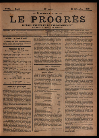 Le Progrès (1841-1914) 1890-12-11