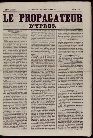 Le Propagateur (1818-1871) 1863-03-18