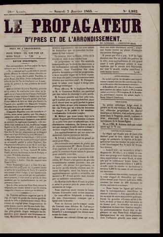 Le Propagateur (1818-1871) 1865-01-07