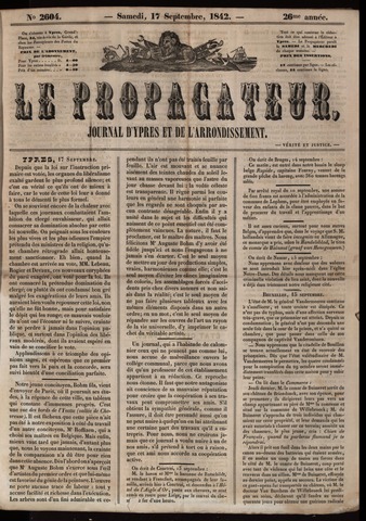 Le Propagateur (1818-1871) 1842-09-17