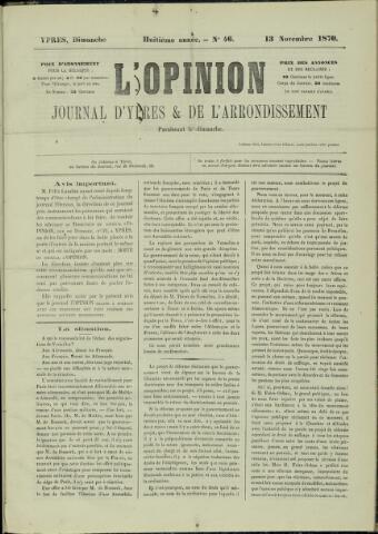 L’Opinion (1863 - 1873) 1870-11-13