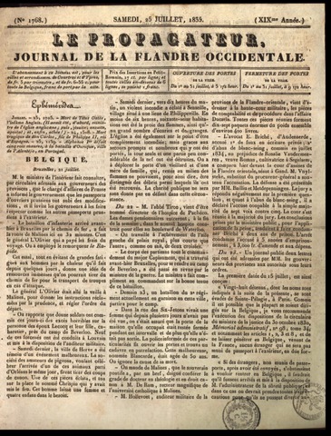 Le Propagateur (1818-1871) 1835-07-25