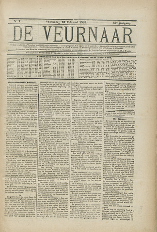 De Veurnaar (1874, 1876-1901, 1908 en 1911-1913) 1889-02-13