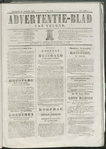 Het Advertentieblad (1825-1914) 1858-08-21