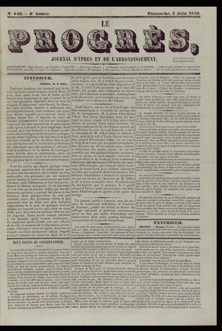 Le Progrès (1841-1914) 1849-06-03