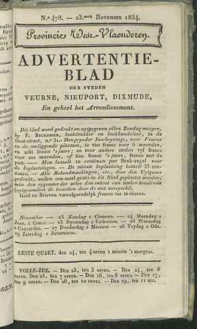 Het Advertentieblad (1825-1914) 1834-11-23