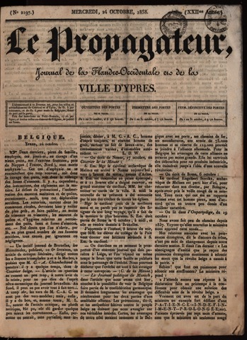 Le Propagateur (1818-1871) 1838-10-24
