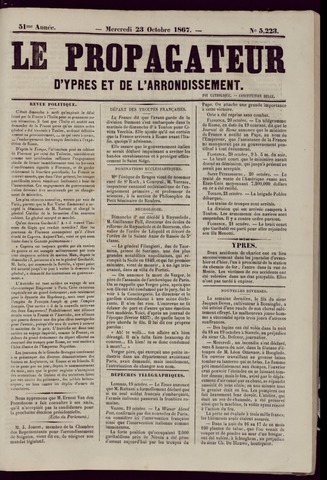 Le Propagateur (1818-1871) 1867-10-23