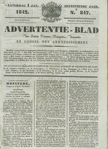 Het Advertentieblad (1825-1914) 1842