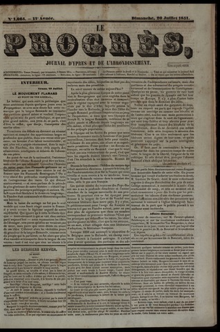 Le Progrès (1841-1914) 1851-07-20